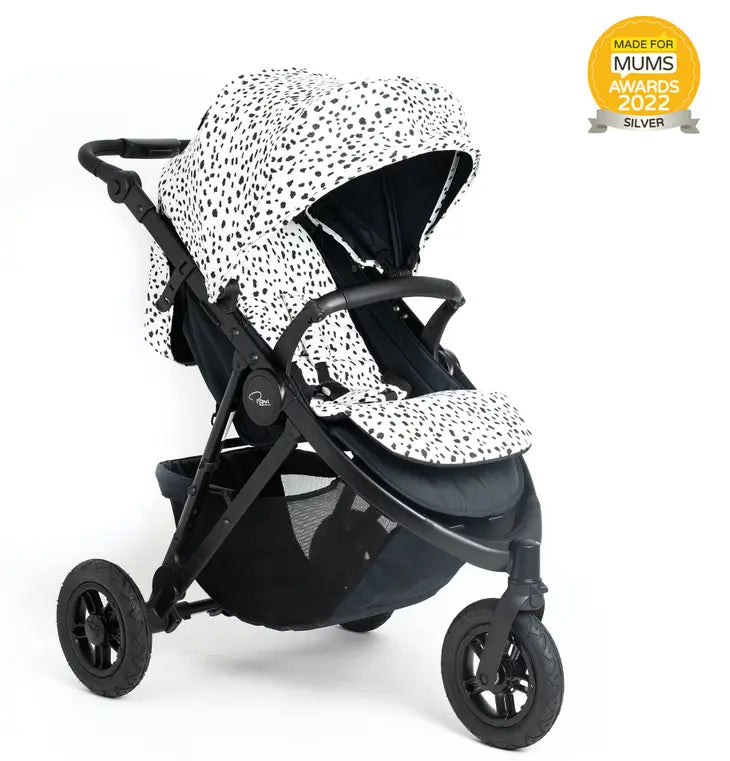 Roma Atlas 3 Wheel Pram - Jet Black
