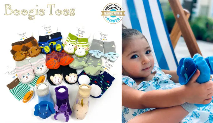 Rattle60 - 60 pc Boogie Toes Rattle Socks Assortment prepack