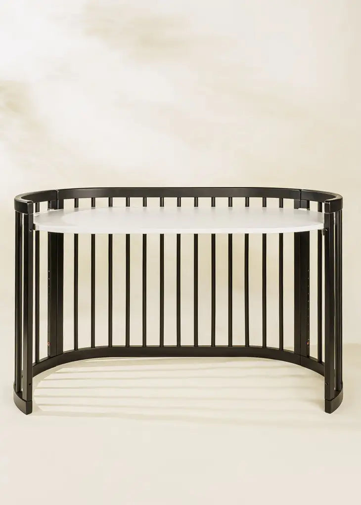 Oval Baby Crib - BLACK