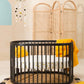 Oval Baby Crib - BLACK