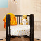 Oval Baby Crib - BLACK