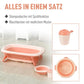 Nancy's Allan Baby Bath - Pink - Pen, Type - 33.26 cm x 19.8 cm