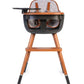 Ovo City High Chair With Pu Leather Belts and Seat Pad