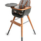 Ovo City High Chair With Pu Leather Belts and Seat Pad