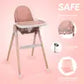 Children of Design 6 in 1 Deluxe High Chair - Pink w/cushion