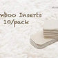 100 Kawaii 5-layer Bamboo Cloth Diaper Inserts 8-36lbs