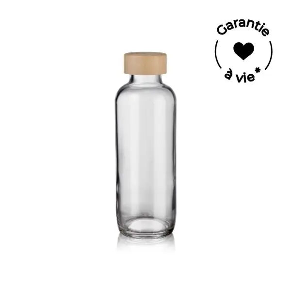 12 glass bottles guaranteed for life + FREE display