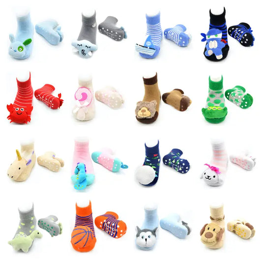 Rattle60 - 60 pc Boogie Toes Rattle Socks Assortment prepack